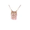 Ikita pink chain fringe fashion necklace