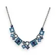 Collier Fantaisie Géométrique Bleu