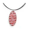 Ikita Red Mosaic Fashion Necklace