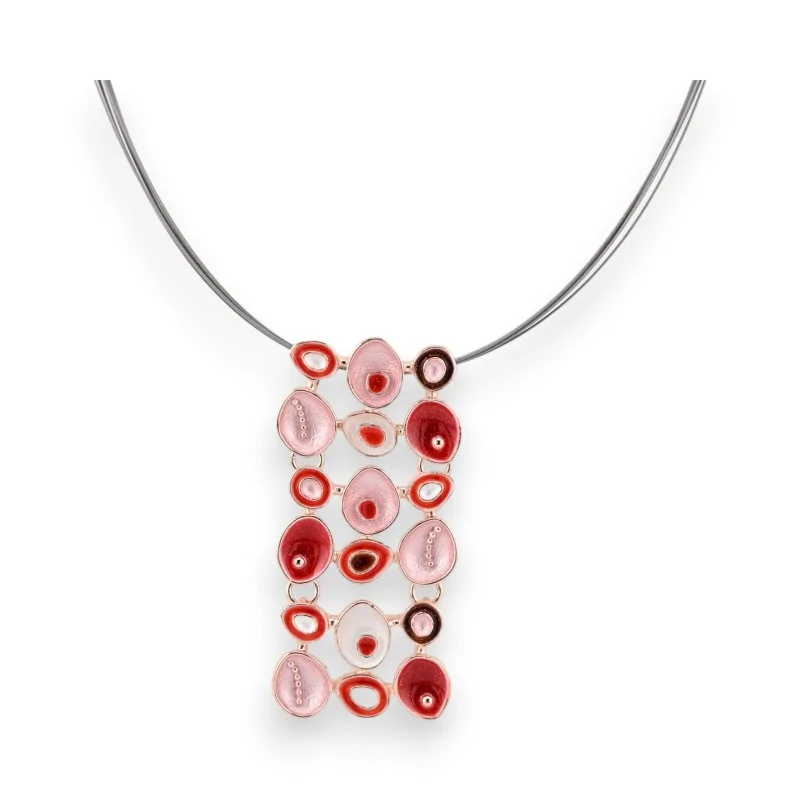 Collana Fantasia Ikita Rosso Rosa