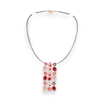 Collier Fantaisie Ikita Rouge Rose