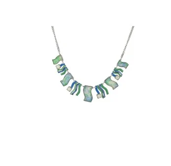 Collier Fantaisie Bleu-Vert Océan