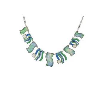 Collar de Fantasía Azul-Verde Océano