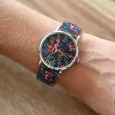 Montre Ernest imprimé fleurs tropicales