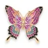 Magnetic Fancy Butterfly Brooch in Shades of Pink