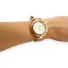 Fantasievolle Ernest Uhr mit Silikonarmband in Camel