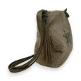 Mandoline crossbody bag in Taupe loop fabric with Star pattern