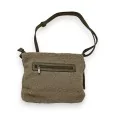 Mandoline shoulder bag in Taupe loop fabric with Star pattern