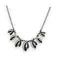 Collier Fantaisie Feuilles Noires