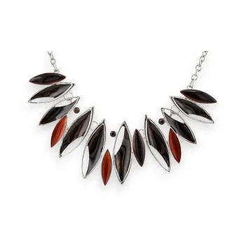 Collier Fantaisie Feuilles d'Automne Marron