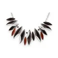 Collier Fantaisie Feuilles d'Automne Marron