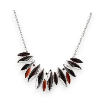 Collier Fantaisie Feuilles d'Automne Marron