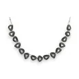 Vintage Silver-Toned Designer Fashion Necklace by Ikita