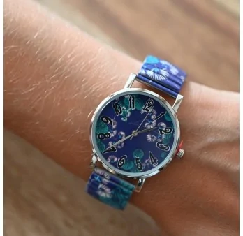 Orologio Ernest con quadrante sfumato blu-verde