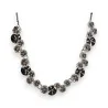 Grey and Black Metal Flower Fantasy Necklace by Ikita