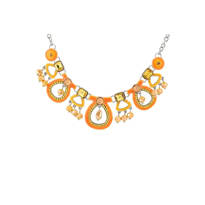 Mustard Silver Fantasy Necklace