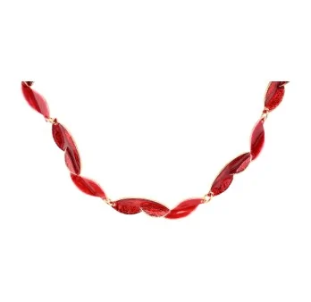 Ikita gold and red costume necklace