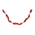 Collier fantaisie Ikita doré et rouge