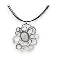 Ikita multi-strand necklace with silver-tone pendant Design