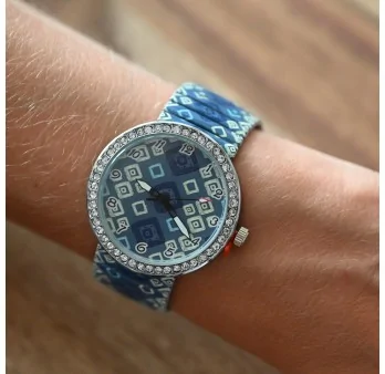 Orologio da donna elastico tonalità blu Ernest E64001-006