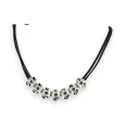 Fashion necklace Belle Miss with silver charms