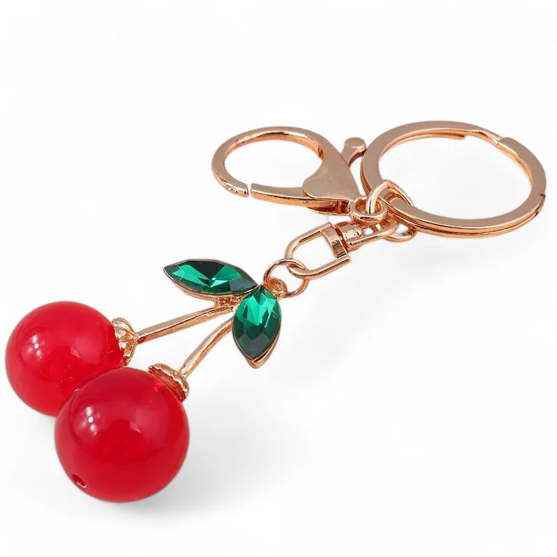 Fancy Red Cherry Keychain