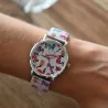 Montre Ernest chat rigolo multicolore