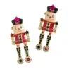 Boucles d'oreilles fantaisie soldats casse-noisette