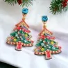 Golden Christmas Tree Fantasy Earrings