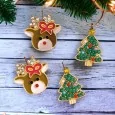 Boucles d'oreilles fantaisie renne et sapin de Noël