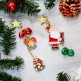 Christmas-themed dangling fashion earrings