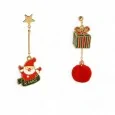 Santa Claus and Gift Costume Earrings