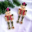 Nutcracker soldier costume earrings