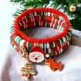 Christmas multi-strand bracelet