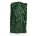 Bandeau cheveux hiver bouclette vert Bouteille