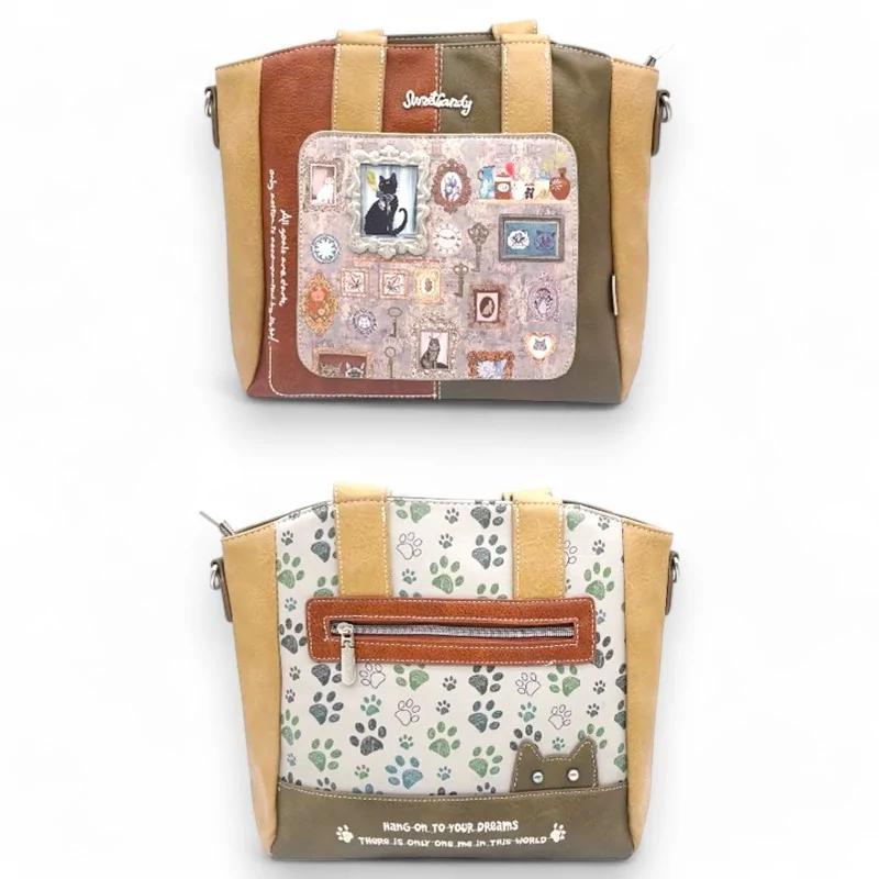 Borsa a mano Sweet Candy galleria gatto vintage