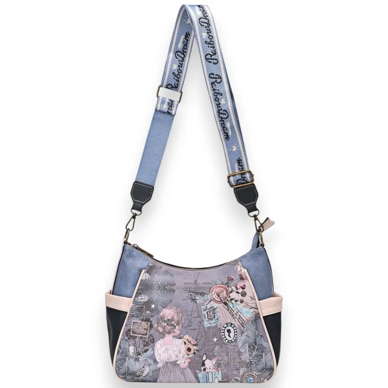 Borsa a tracolla Sweet Candy Sfumature blu ragazza romantica