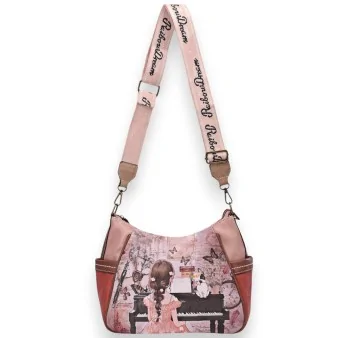 Sweet Candy Shoulder Bag with Little Girl at Piano