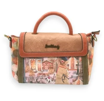 Sweet Candy winter-themed vintage handbag