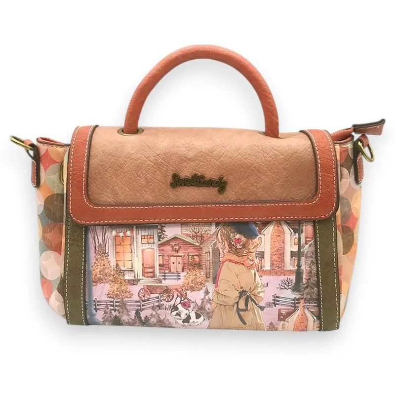 Sweet Candy winter-themed vintage handbag