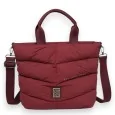 Sac à main doudoune Donna Alessia bordeaux