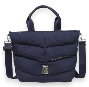 Bolso acolchado Donna Alessia Azul marino