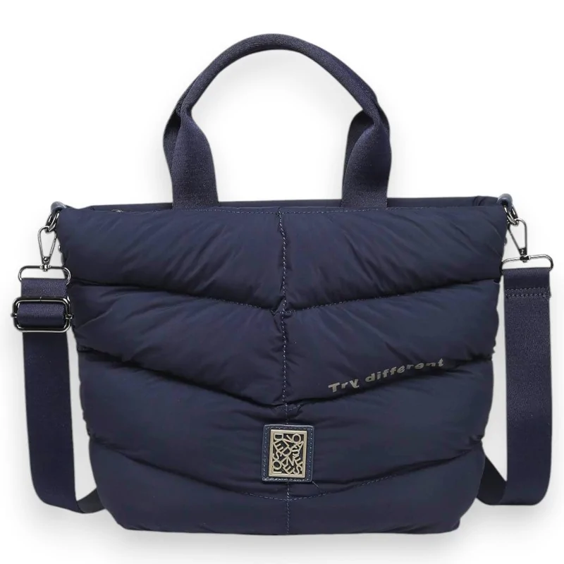 Bolso acolchado Donna Alessia Azul marino