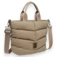 Handtasche Donna Alessia Taupe Steppjacke