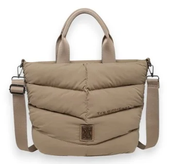 Handtasche Donna Alessia Taupe Steppjacke