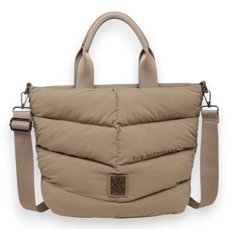 Handtasche Donna Alessia Taupe Steppjacke