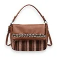 Bolso de mano Camel escocés Donna Alessia