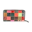 Multicolored patchwork leather wallet by Kenny Jones