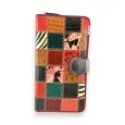 Cartera de cuero multicolor estilo patchwork Kenny Jones