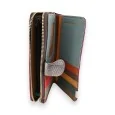 Multicolored patchwork leather wallet by Kenny Jones